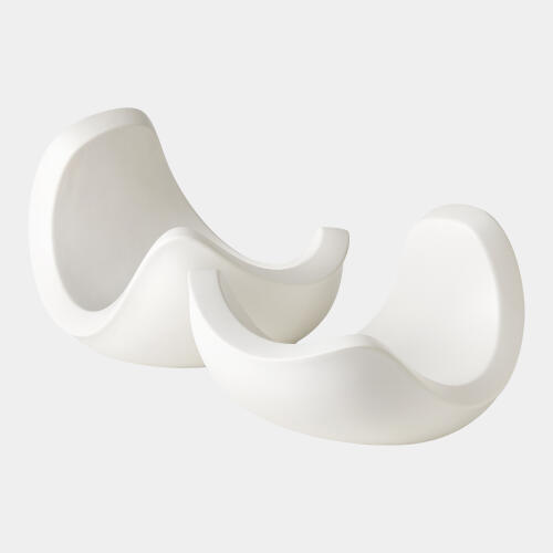 Curl Bowl-Matte White