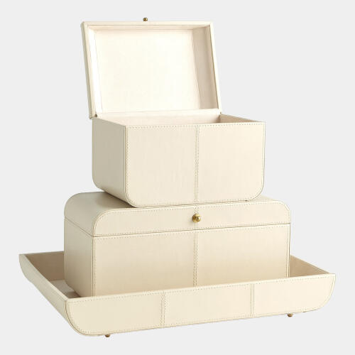 Kersee Corner Tray-Ivory