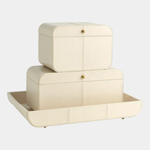 Kersee Corner Tray-Ivory