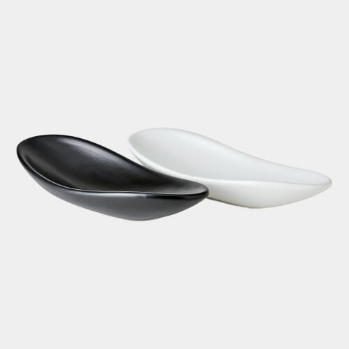 Oblong Platter Bowl-Matte Black