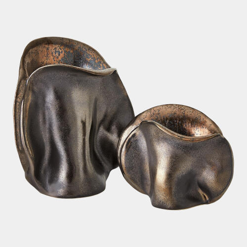 Bocca Vase-Reactive Bronze