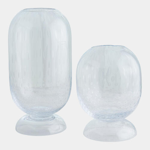 Ashton Vase-Clear Seeded