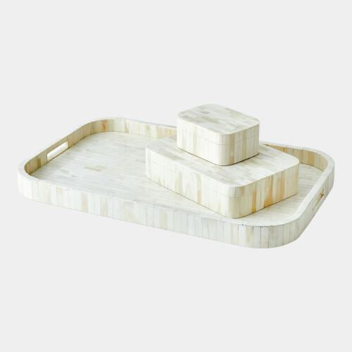 Super Ellipse Box-White Bone-Sm