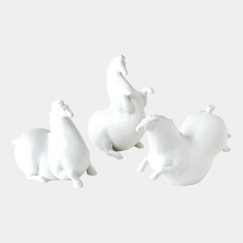 Friesian Horse-Matte White