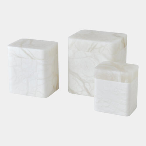 Raggio Alabaster Box-White-Med