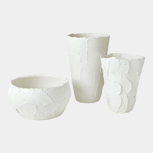 Chip Bowl-Matte White