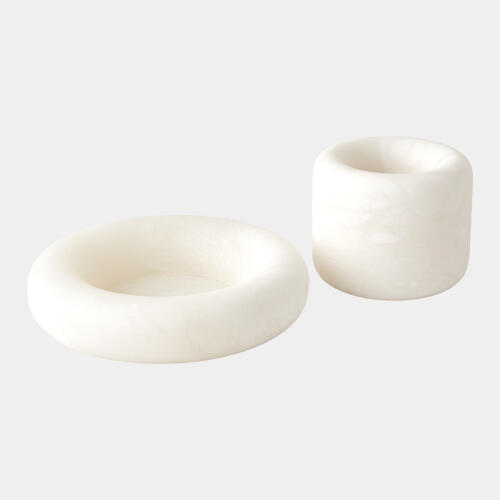 Claudia Ring Bowl-Alabaster-White-Squat
