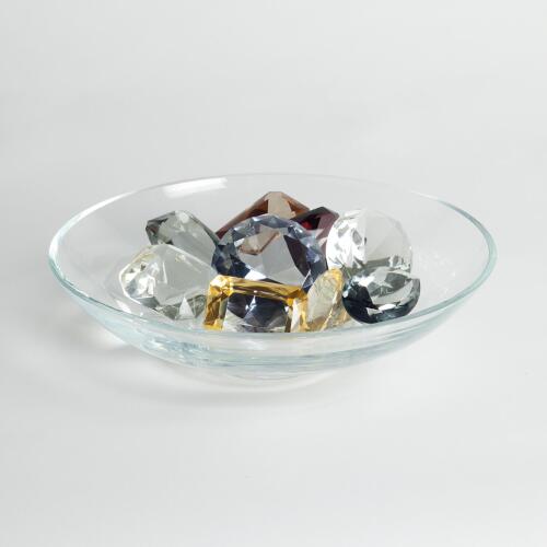 Clear Bowl w/ Oxford Jewels
