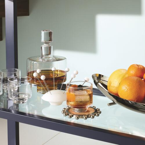 Starburst Crown Coasters-Nickel