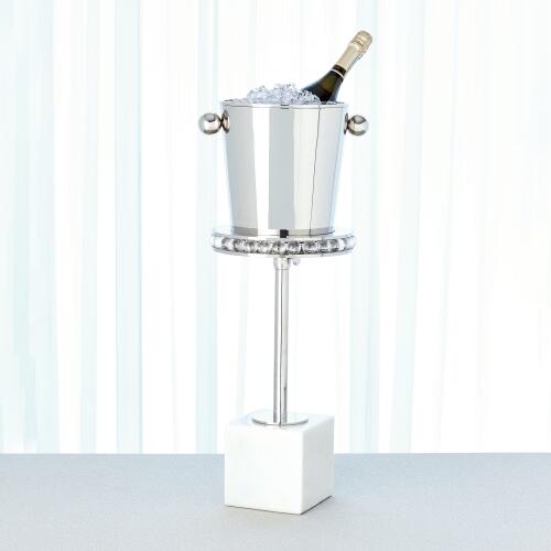 Margot Side Table-Nickel