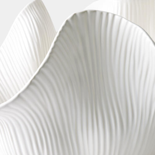 Scallop Bowl-Matte White