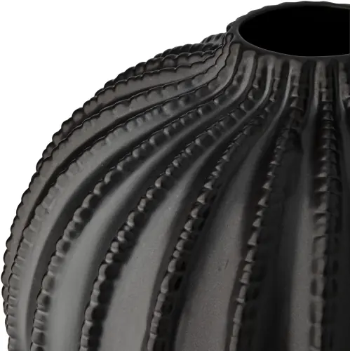 Nebula Vase-Ripple-Black