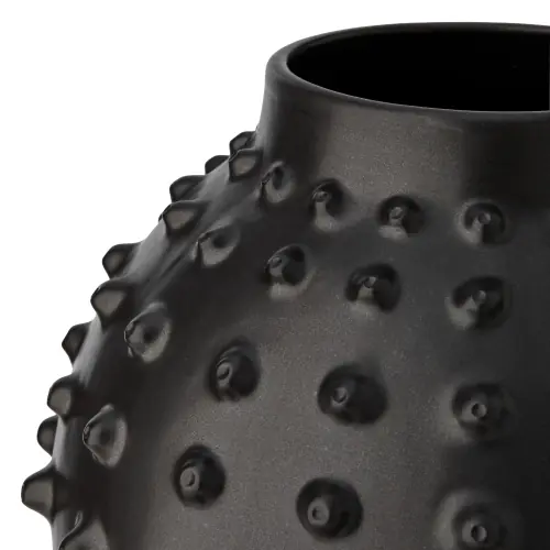 Nebula Vase-Dimple-Black