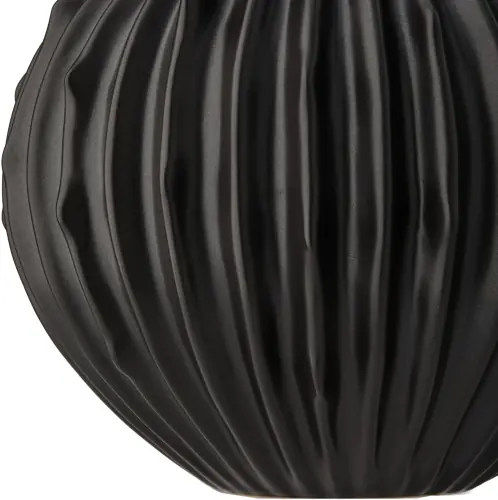 Nebula Vase-Ridged-Black