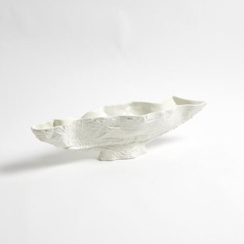Serpentine Lime Bowl-Matte White