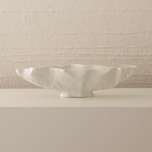 Serpentine Lime Bowl-Matte White