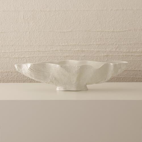 Serpentine Lime Bowl-Matte White