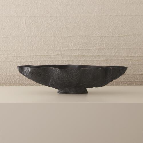 Serpentine Lime Bowl-Matte Black