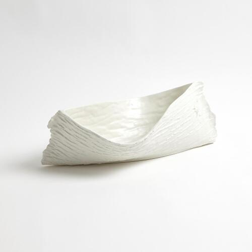 Twisty Japanese Cherry Bowl-Matte White