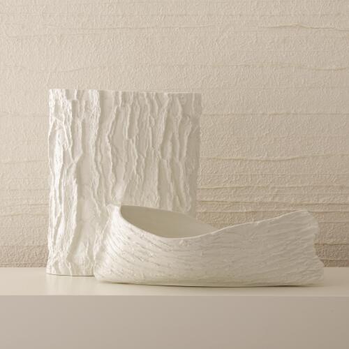 Twisty Japanese Cherry Bowl-Matte White