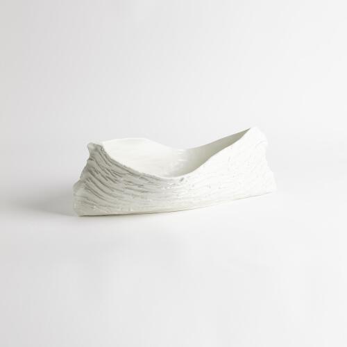 Twisty Japanese Cherry Bowl-Matte White