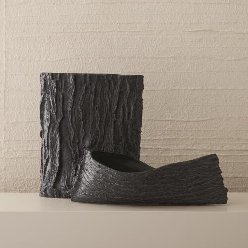 Twisty Japanese Cherry Bowl-Matte Black