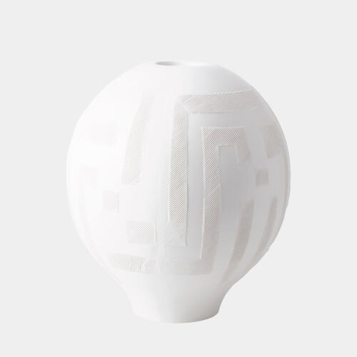 Chaco Lidded Jar-Matte White