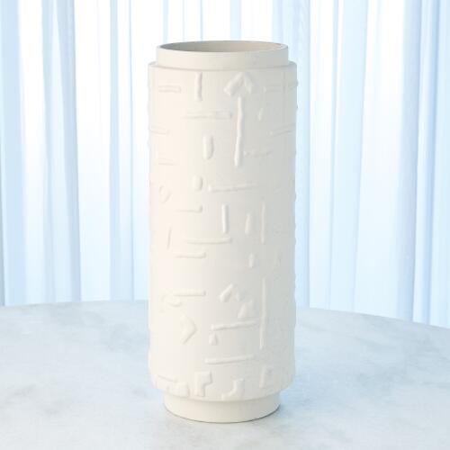 Sankuru Vase-Rustic White