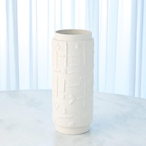 Sankuru Vase-Rustic White