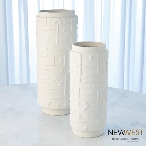 Sankuru Vase-Rustic White