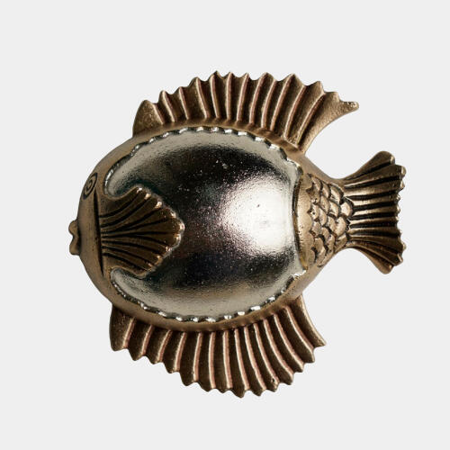 Talman Fish Box-Nickel/Antique Brass