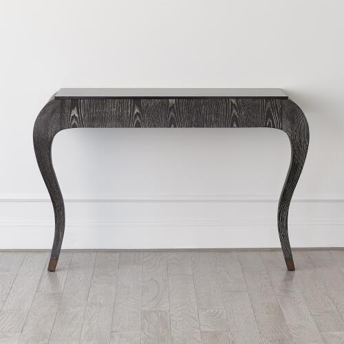 Paris Wall Console-Black Cerused Oak