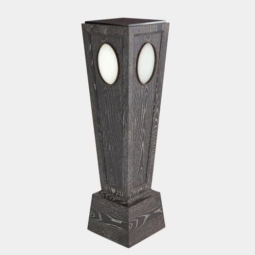 Proust Pedestal-Black Cerused Oak