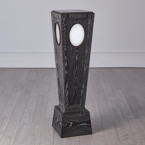 Proust Pedestal-Black Cerused Oak