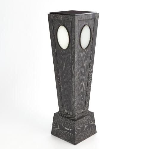 Proust Pedestal-Black Cerused Oak
