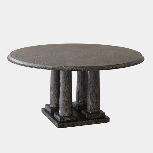 Titian Dining Table-Black Cerused Oak