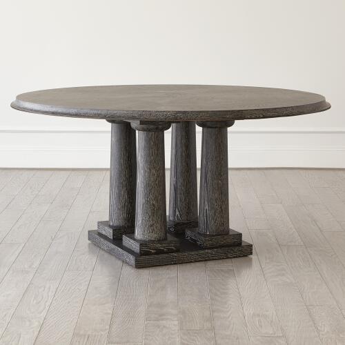 Titian Dining Table-Black Cerused Oak