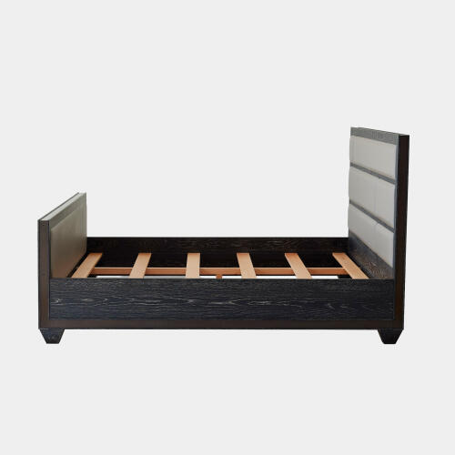 Brazil Bed-Black Cerused Oak