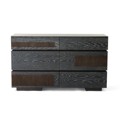 Brazil Dresser-Black Cerused Oak