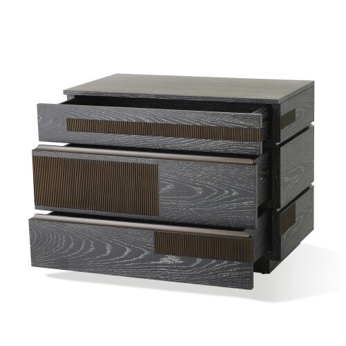 Brazil Chest-Black Cerused Oak