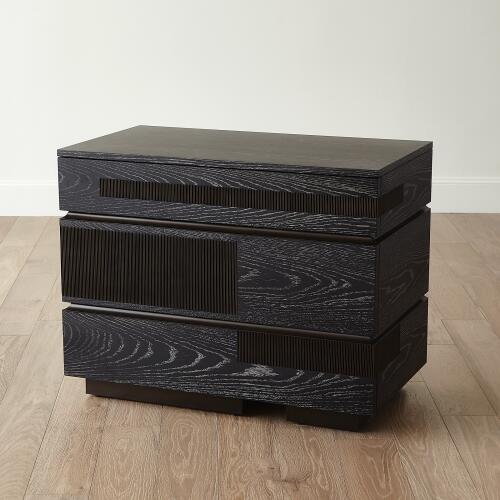 Brazil Chest-Black Cerused Oak