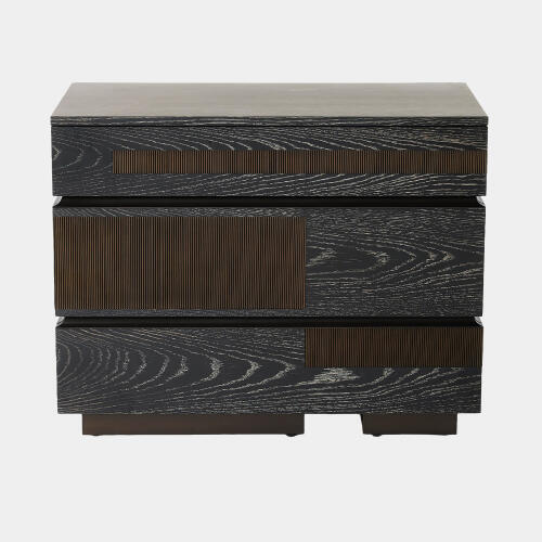 brazil chest-black cerused oak