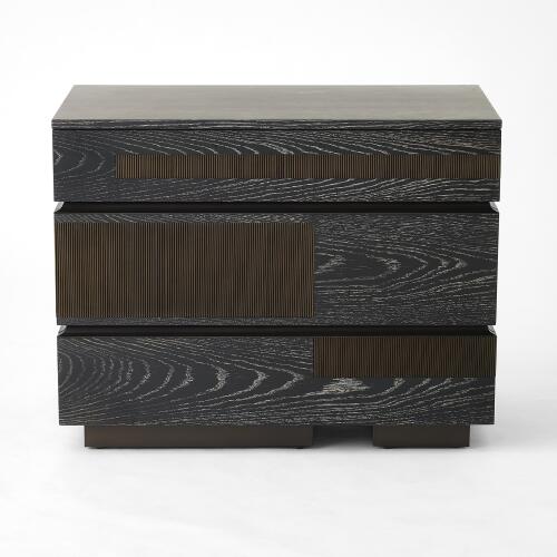 Brazil Chest-Black Cerused Oak