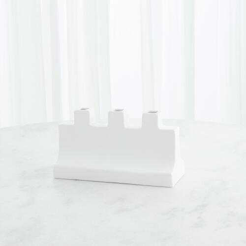 Icon Wide Vase-Matte White