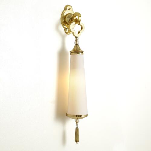Quatrefoil Sconce-Brass