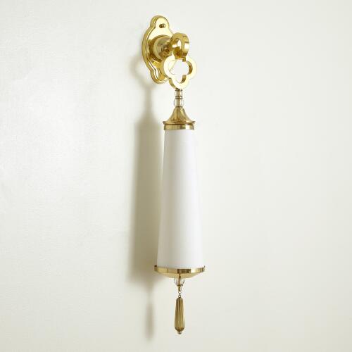 Quatrefoil Sconce-Brass