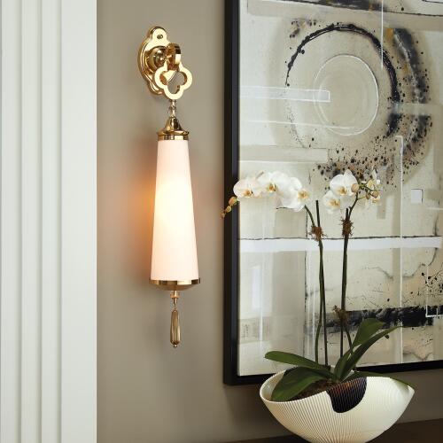 Quatrefoil Sconce-Brass