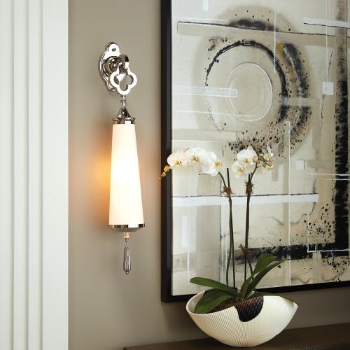 Quatrefoil Sconce-Nickel