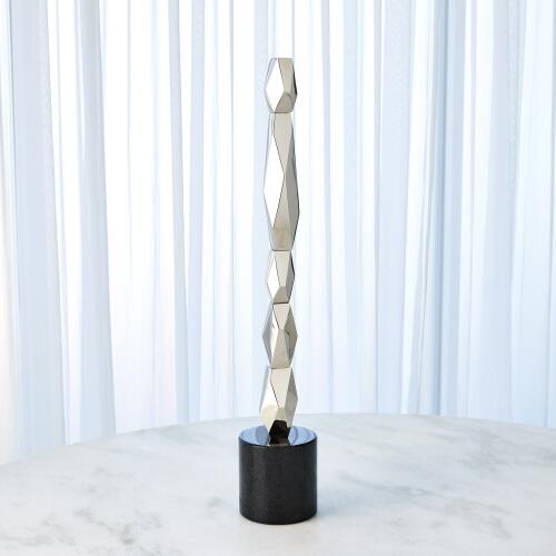Facet Block Sculpture-Nickel