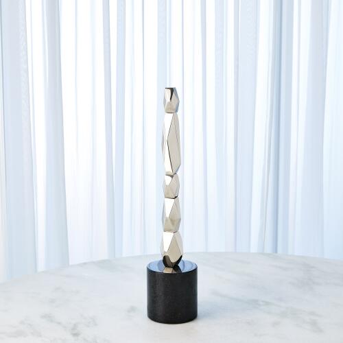 Facet Block Sculpture-Nickel
